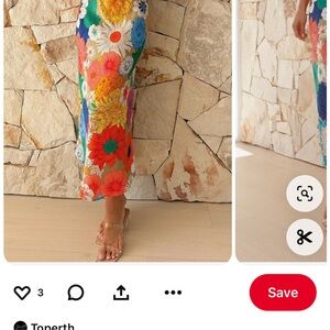 Colorful Floral Midi Dress